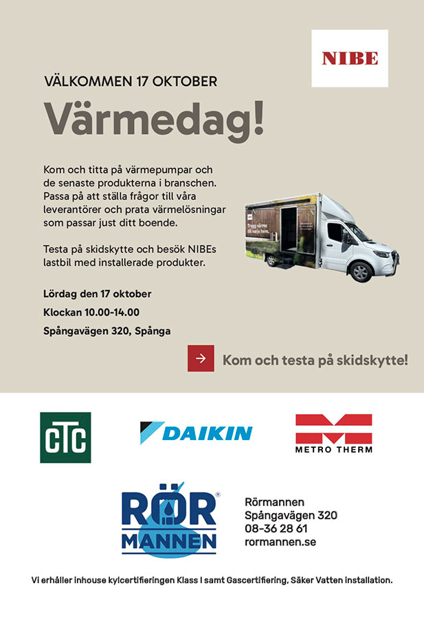 Värmedag hos Rörmannen